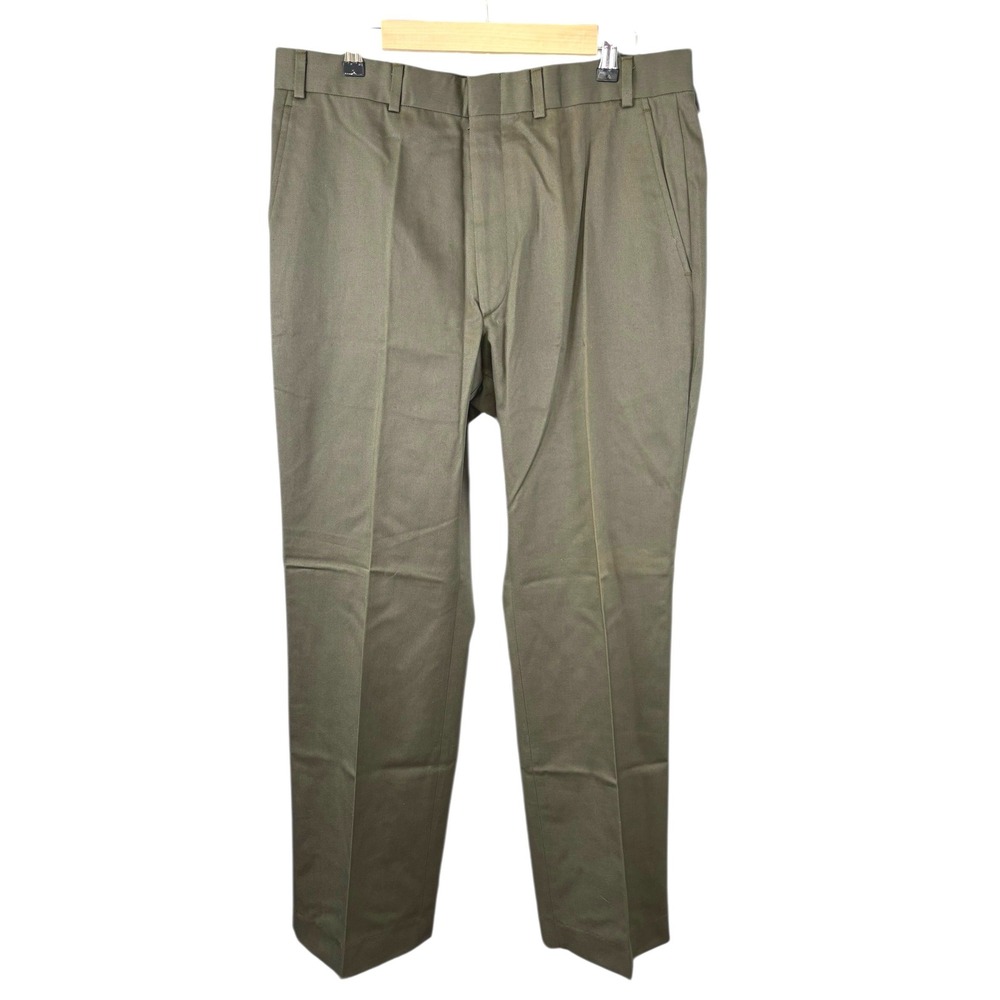 Orvis Mens Sage Green 100% Cotton Chino Trousers Made in USA  Size 36